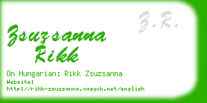 zsuzsanna rikk business card
